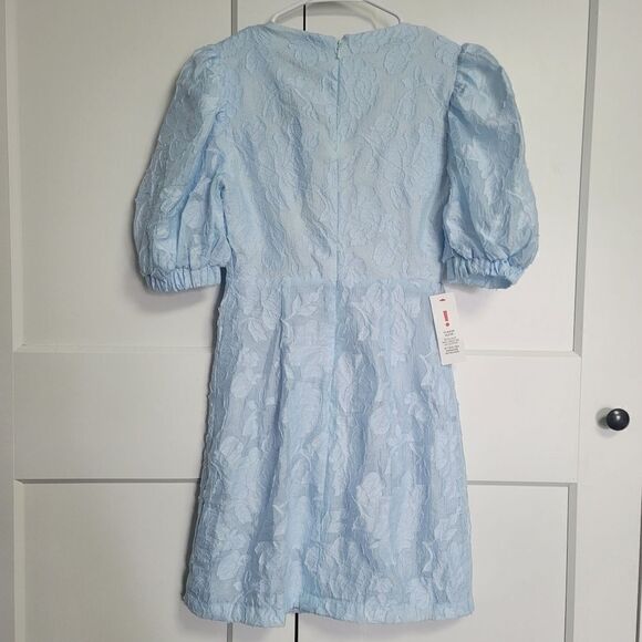 Bardot TALLULAH MINI COCKTAIL DRESS IN SOFT BLUE, size 2 - Picture 11 of 13